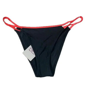NWT Agent Provocateur L’agent bikini bottoms black orange strappy sexy fall
